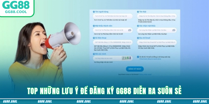 Top những lưu ý để đăng ký GG88 diễn ra suôn sẻ