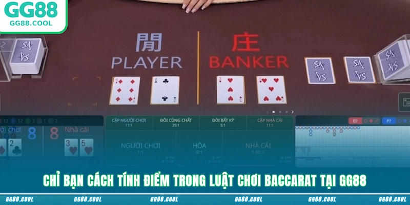 Chỉ bạn cách tính điểm trong luật chơi Baccarat tại GG88